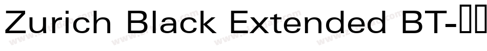 Zurich Black Extended BT字体转换